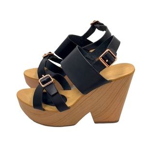 Bella 👡 Marie Black Sandal Platforms Size 7